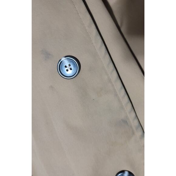 Culwell  Sons Brown York Lined Trench Coach 42 Short Button Closure - Picture 9 of 15